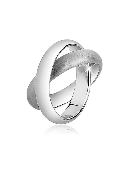 Nenalina Fingerring Wickelring Basic Gebürstet Verschlungen günstig online kaufen