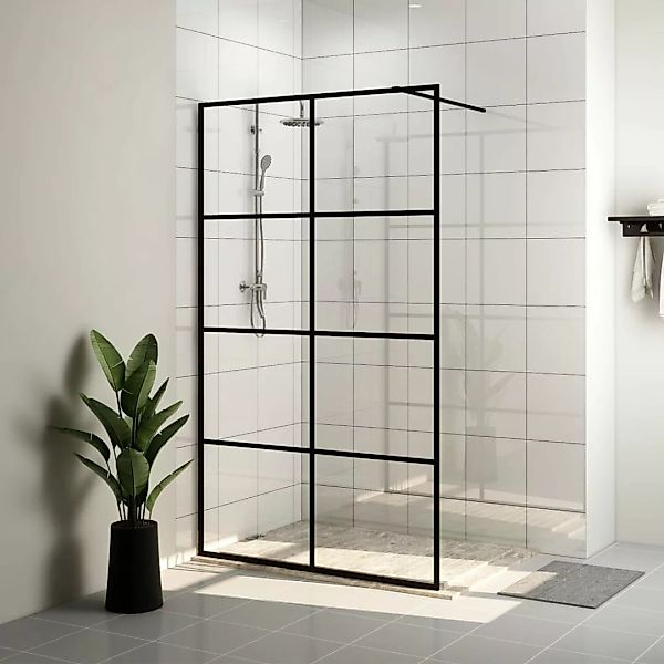 Duschwand Für Begehbare Dusche Mit Klarem Esg Glas 115x195 Cm günstig online kaufen