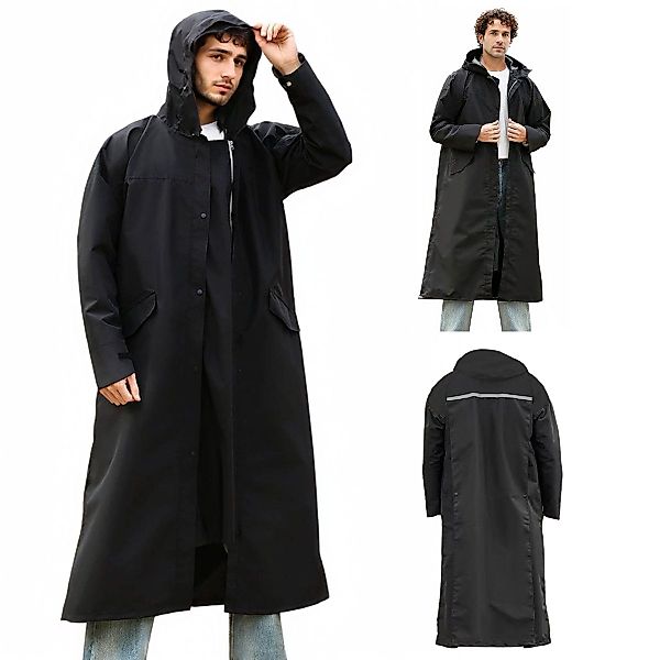 RWEUOQ Regenmantel Regenmantel Wiederverwendbar Regenmantel Regenponcho günstig online kaufen