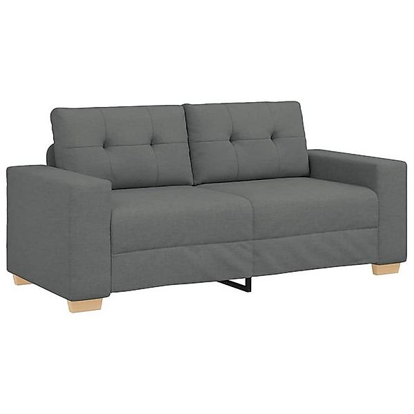 vidaXL Sofa Zweisitzer-Sofa Dunkelgrau 140 cm Stoff günstig online kaufen