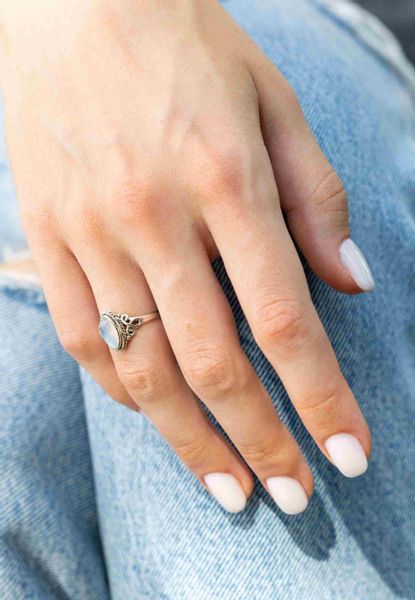 mantraroma Silberring BAGHIMI Ellipse aus 925 günstig online kaufen