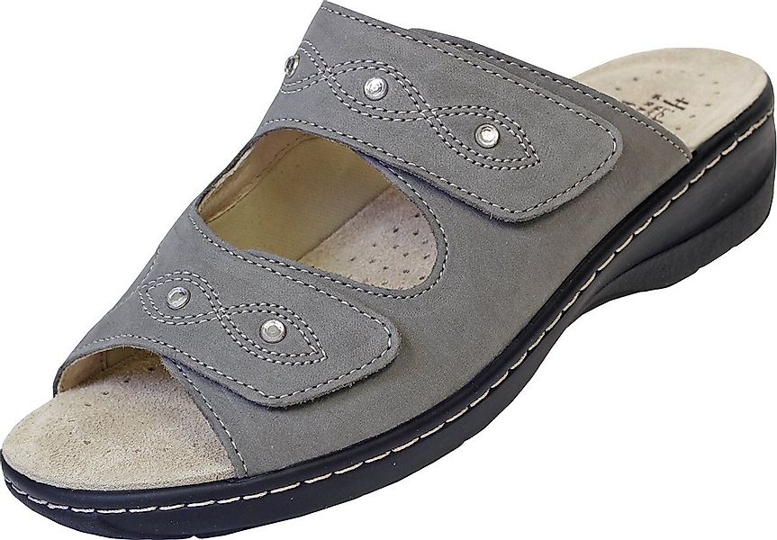 Hickersberger Milano HALLUX - Nubuk Pantolette grau Weite G Pantolette Klet günstig online kaufen
