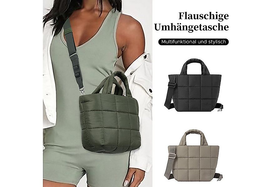 Refttenw Schultertasche Leichte Stepptasche mit Henkel & abnehmbarem Gurt, günstig online kaufen