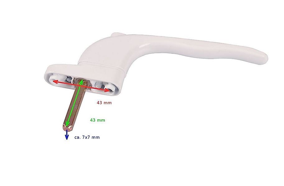 BURI Fenstergriff 3er-Set Fenstergriffe abschließbar Sicherheitsfenstergrif günstig online kaufen