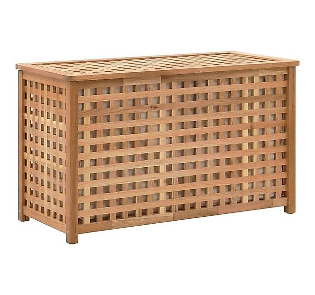 furnicato Wäschekorb Wäschetruhe 77,5x37,5x46,5 cm Walnuss Massivholz (1 St günstig online kaufen