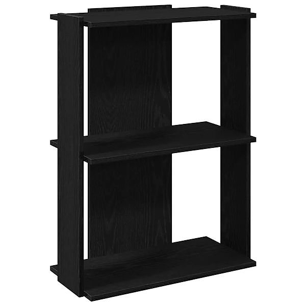 vidaXL Bücherregal 3 Böden Schwarz 60x30x80 cm Holzwerkstoff 860257 günstig online kaufen