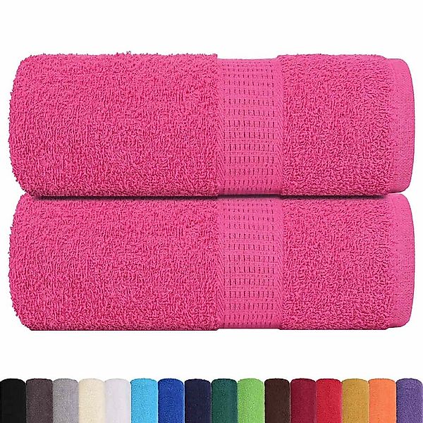 vidaXL Handtuch Seiftücher 2 Stk. Rosa günstig online kaufen