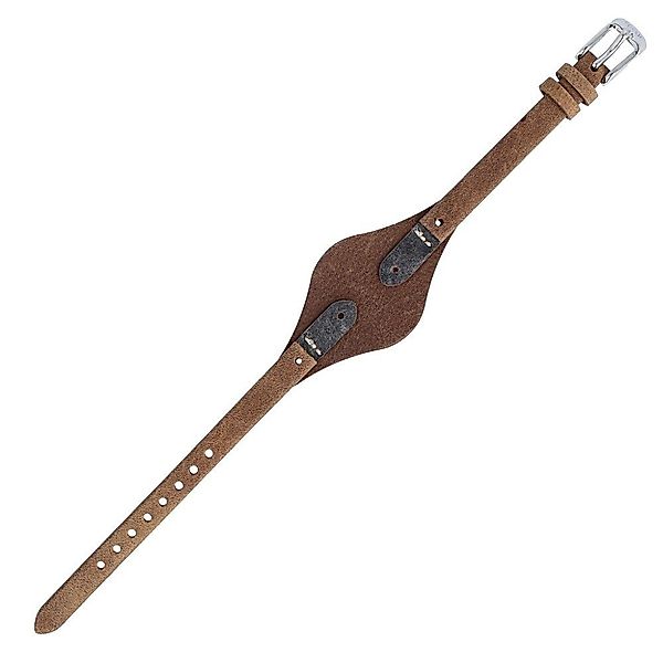 Fossil Uhrenarmband 8mm Leder Braun ES-3060 günstig online kaufen