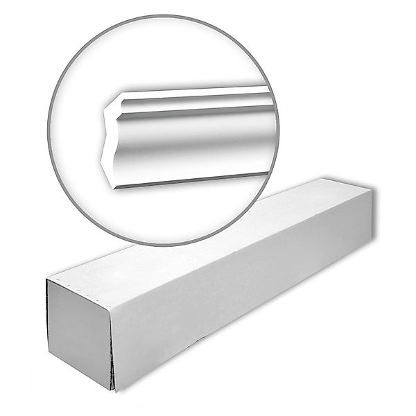 PROFHOME 150150 Eckleisten 1 Karton Set mit 25 Stuckleisten 50 m Weiß günstig online kaufen