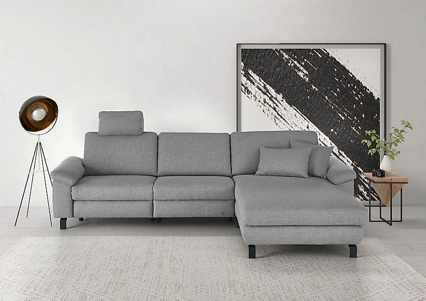 3C Candy Ecksofa "Mainau L-Form", Relaxfunktion im 1,5-Sitzer, motorische S günstig online kaufen