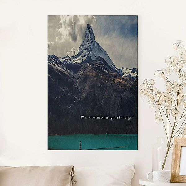 Leinwandbild Lyrische Landschaften - Berg günstig online kaufen
