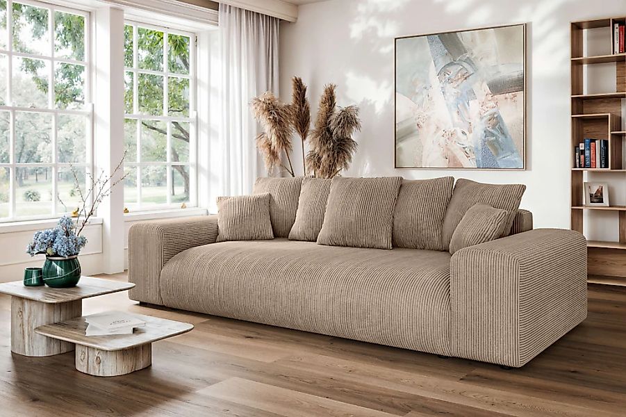 Home affaire Big-Sofa "LAKESIDE 3-Sitzer Schlafsofa mit Bettkasten, Breite günstig online kaufen