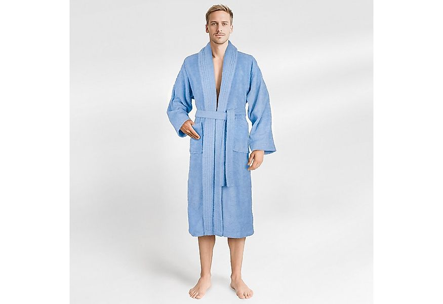 HAMMETEX Herrenbademantel hergestellt aus 100% Baumwolle – 380 g/m² Frottee günstig online kaufen