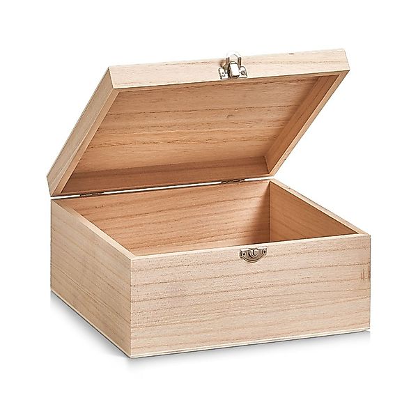 Zeller Present Aufbewahrungskorb Aufbewahrungsbox, Holz, Paulowina, günstig online kaufen