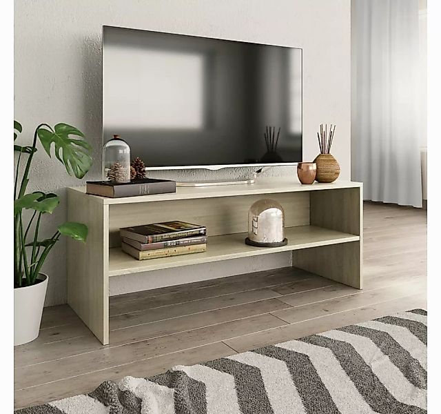 vidaXL TV-Schrank TV-Schrank Sonoma Eiche 100 x 40 x 40 cm Spanplatte Lowbo günstig online kaufen