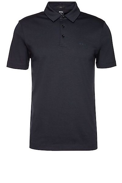 BOSS Poloshirt Slim-Fit Poloshirt mit gummiertem Logo günstig online kaufen