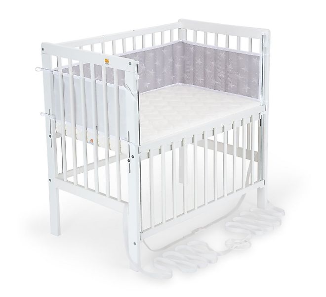 FabiMax Beistellbett Flex weiß, 2in1, Beistellbett und Stubenbettchen in Ei günstig online kaufen