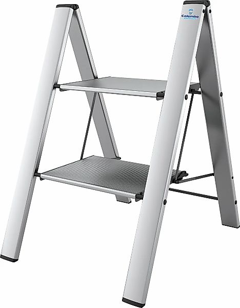 Bischof Colombo Trittleiter "Leonardo Black 1" 2-stufig, Tragkraft 150 kg, günstig online kaufen