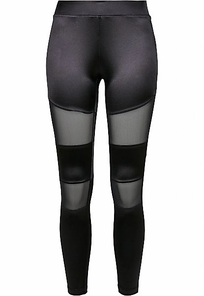 URBAN CLASSICS Leggings "Urban Classics Damen Ladies Shiny Tech Mesh Leggin günstig online kaufen