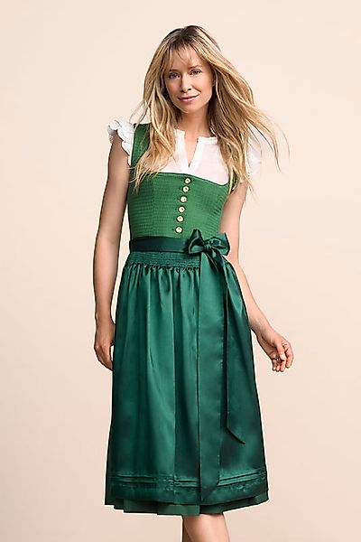 Krüger Madl Dirndl Midi Dirndl mit Strukturmieder günstig online kaufen