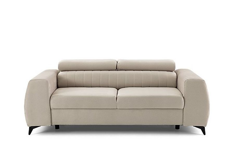 NEXT COLLECTION Sofa 2-siter PIERO, Hohe Metallbeine, elegante vertikale Nä günstig online kaufen