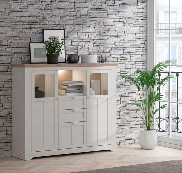 FORTE Highboard "Iloppa" Höhe ca. 136 cm günstig online kaufen