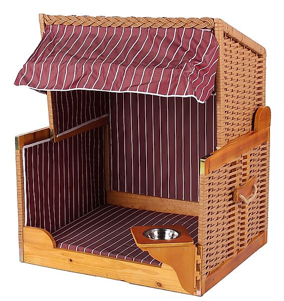 bene living Strandkorb Hundestrandkorb - gestreift/rot günstig online kaufen