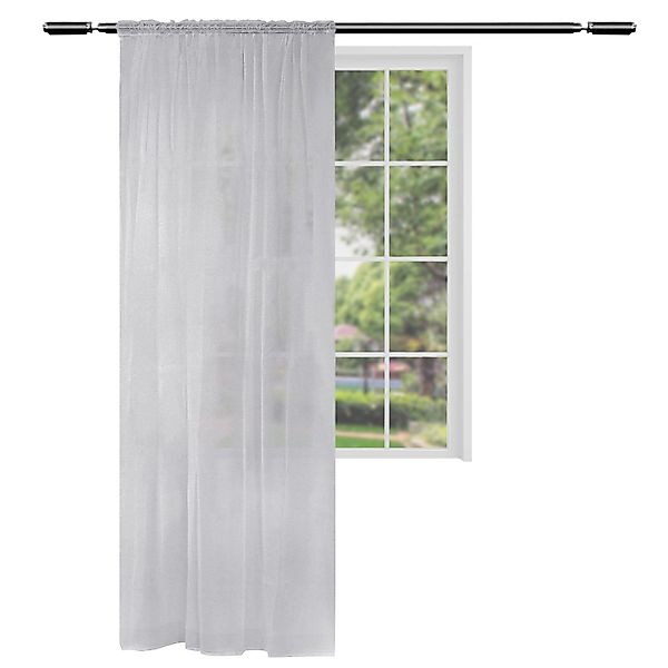Woltu Gardine, Kräuselband (1 St), halbtransparent, günstig online kaufen