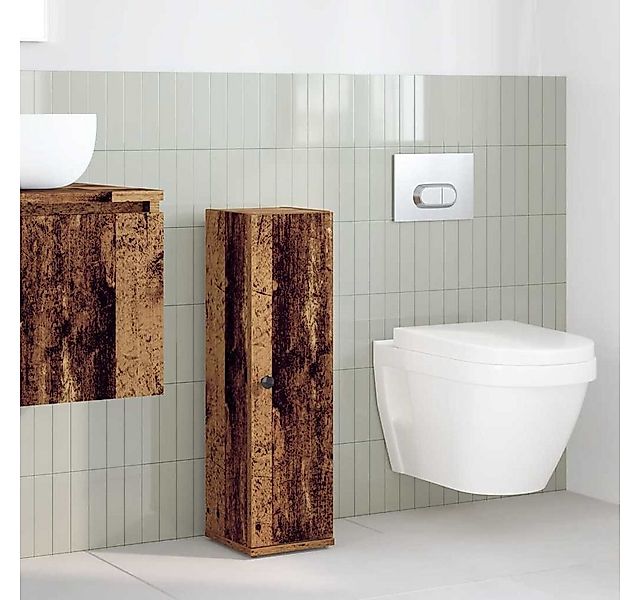 vidaXL Badezimmer-Set Badezimmerschrank mit Rollenhalter Altholz-Optik 20,5 günstig online kaufen