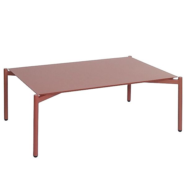 Proregal Aluminium-Gartentisch HxBxT 39x105x65 cm Terrakotta Outdoor Lounge günstig online kaufen