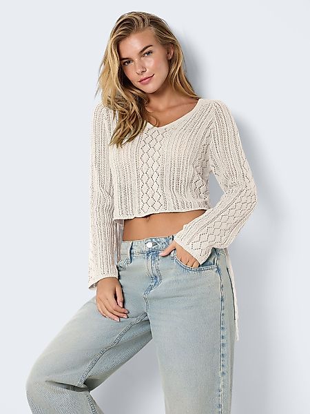 Noisy may Strickpullover Strickpullover mit Lochmuster günstig online kaufen