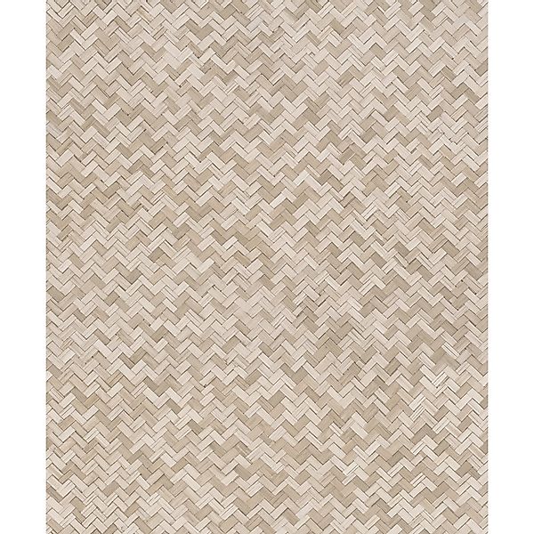 Marburg Vliestapete, 3D-Optik, Fischgratmuster, matt, (1 St), moderne Tapet günstig online kaufen