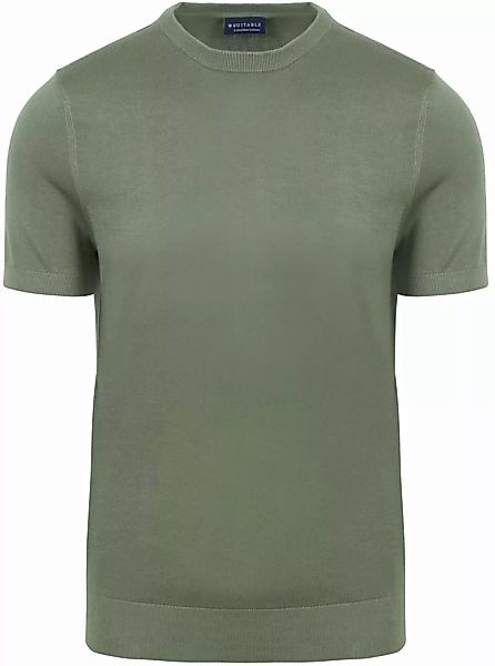 Suitable Knitted T-shirt Grün - Größe XXL günstig online kaufen