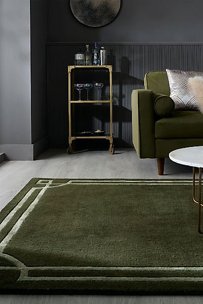 FLAIR RUGS Teppich "Gatsby" rechteckig 8 mm Höhe mit Bordürendesign günstig online kaufen