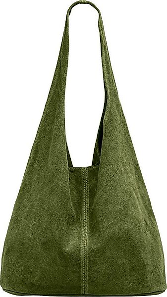 Caspar Schultertasche große Damen Wildleder Tasche Hobo Bag - CLASSIC LINE günstig online kaufen