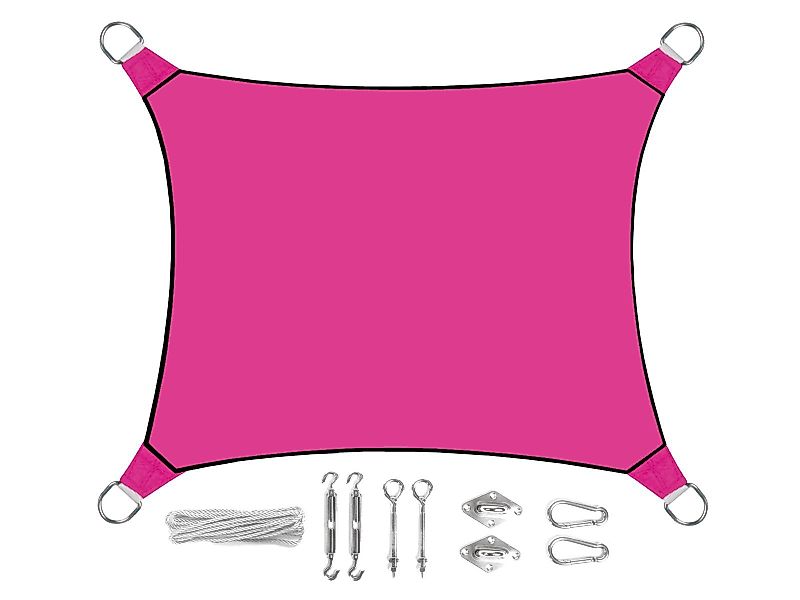 PEREL Sonnensegel, rechteckig 2x3m 3x4m Balkon günstig online kaufen
