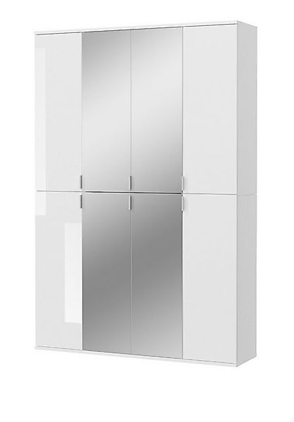 Inn.Furn Kleiderschrank SystemX (Garderobenschrank in weiß Hochglanz, 122 x günstig online kaufen