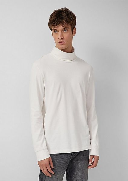 s.Oliver Langarmshirt T-Shirt Weicher Longsleeve mit Rollkragen und Ärmelbü günstig online kaufen