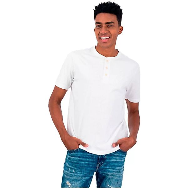 American Eagle Henley Kurzärmeliges T-shirt S White günstig online kaufen