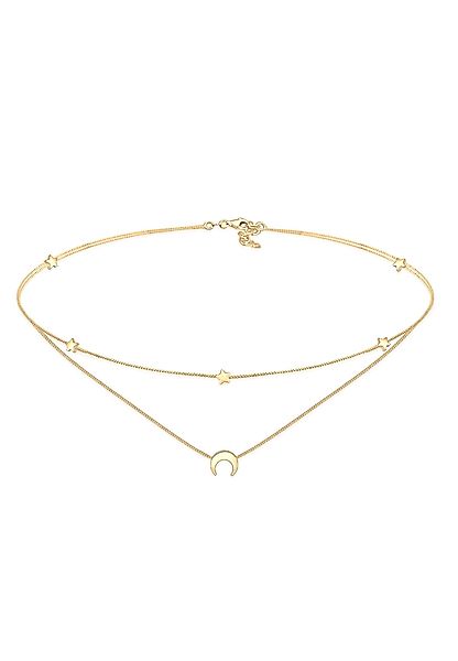 Elli Collier Choker Layer Halbmond und günstig online kaufen