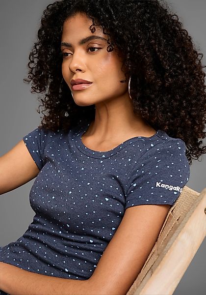 KangaROOS T-Shirt Kurzarm, elastische Rippware, mit günstig online kaufen