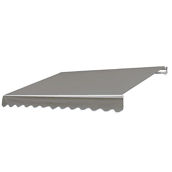MCW Alu-Markise E49 2,5x2m Polyester Grau-Braun günstig online kaufen
