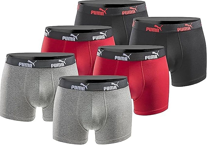 PUMA Boxershorts 6er Pack Herren Basic günstig online kaufen