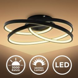 B.K.Licht Deckenleuchte LED Wohnzimmer-Deckenlampe modern 39cm günstig online kaufen