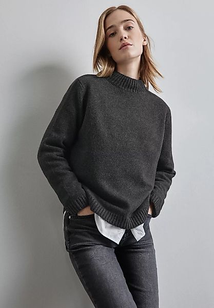 STREET ONE Strickpullover, mit Rippbündchen günstig online kaufen