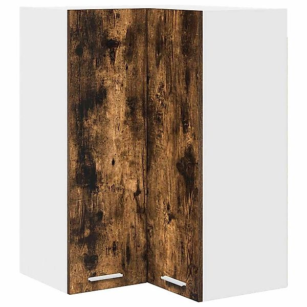 vidaXL Hängeschrank Riga Geräucherte Eiche und Weiß 57 x 57 x 80 cm 884294 günstig online kaufen
