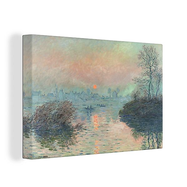 OneMillionCanvasses® Leinwandbild Sonnenuntergang an der Seine günstig online kaufen