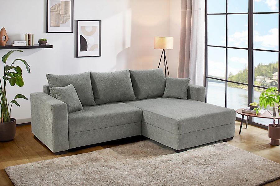 Jockenhöfer Gruppe Ecksofa "Saalbach, L-Form, Breite 261cm", inkl. Bettfunk günstig online kaufen