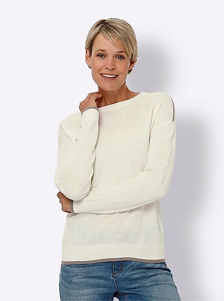 Sieh an! Strickpullover Rundhals-Pullover Langarm Jersey, Jacquard günstig online kaufen