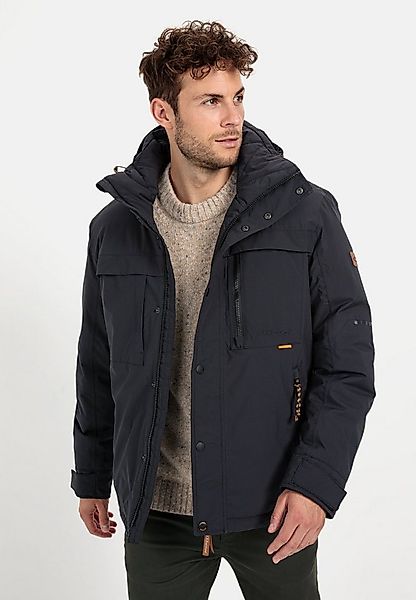 camel active Funktionsjacke mit abnehmbarer Kapuze Langarm Stehkragen Leder günstig online kaufen